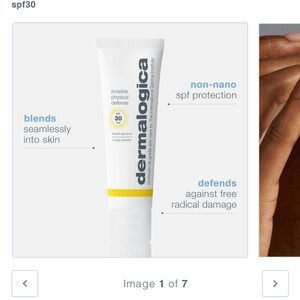 Dermalogica Invisible Physical Defense Mineral Sunscreen SPF30 - White and Gray